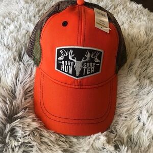Baseball Cap Hardcore Hunter Orange Adjustable New W Tags